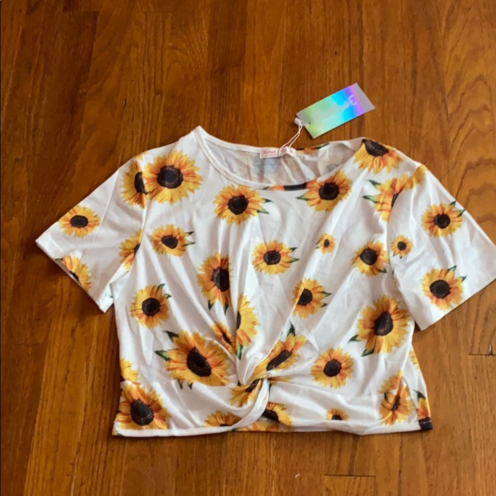 sunflower croptop